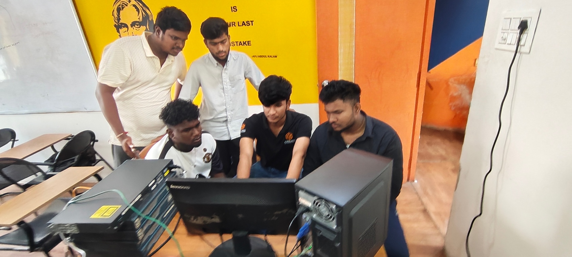 Network Rhinos classroom batch — August 2026 students learning networking labs
